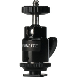 Шарова головка Nanlite Mini Ball Head with Hot Shoe Adapter and 1/4''-20 Mount (AS-BH-1/4)