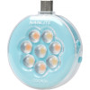Портативна світлодіодна панель Nanlite cookie USB-C Mini Round LED (Cyan Blue) (COOKIE-CB)
