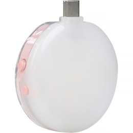 Портативна світлодіодна панель Nanlite cookie USB-C Mini Round LED (Coral Pink) (COOKIE-CP)