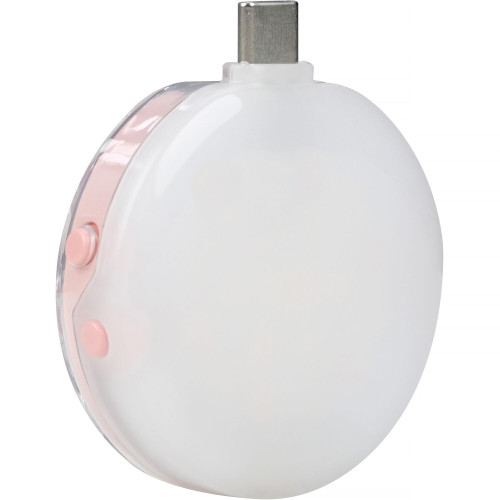 Портативна світлодіодна панель Nanlite cookie USB-C Mini Round LED (Coral Pink) (COOKIE-CP)