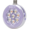 Портативна світлодіодна панель Nanlite cookie USB-C Mini Round LED (Lavender) (COOKIE-LD)