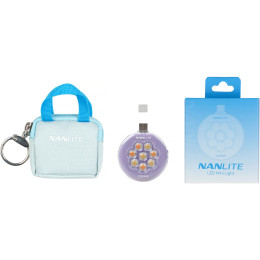 Портативна світлодіодна панель Nanlite cookie USB-C Mini Round LED (Lavender) (COOKIE-LD)