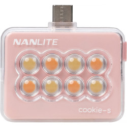 Портативна світлодіодна панель Nanlite cookie USB-C Mini Square LED (Coral Pink) (COOKIE-S-CP)