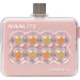 Портативна світлодіодна панель Nanlite cookie USB-C Mini Square LED (Coral Pink) (COOKIE-S-CP)