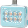 Портативна світлодіодна панель Nanlite cookie USB-C Mini Square LED (Cyan Blue) (COOKIE-S-CB)