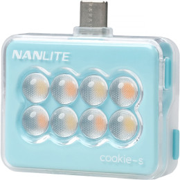 Портативна світлодіодна панель Nanlite cookie USB-C Mini Square LED (Cyan Blue) (COOKIE-S-CB)