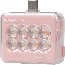 Портативна світлодіодна панель Nanlite cookie USB-C Mini Square LED (Coral Pink) (COOKIE-S-CP)