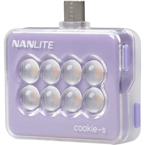 Портативна світлодіодна панель Nanlite cookie USB-C Mini Square LED (Lavender) (COOKIE-S-LD)