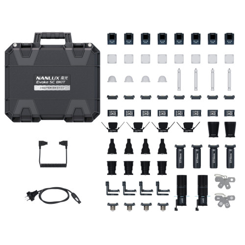 Студійне світло Nanlux Evoke 5C RGB LED Spotlight (8-Light Kit) (EV5C8KIT)
