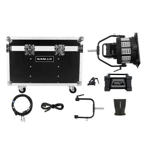 Студійне світло NANLUX Evoke 1200 LED Daylight Spot Light with FL-35YK Fresnel Lens and Flight Case (Evoke 1200 FL-YK-Kit)