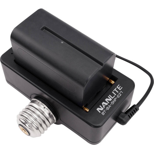 Батарейний адаптер Nanlite NP-F Battery Adapter and Mount for PavoBulb 10C (BTBASNPE27)