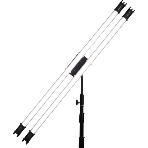 Монтажна пластина з кронштейном Nanlite PavoTube Double Bank T12 LED Tube Gooseneck Mount with 5/8" Receiver (HD-T12-2-BHG)