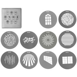 Набір гобо Nanlite Bowens Projection Attachment Gobo Set 1 (10 Gobos) (AS-GB-B-SET1)