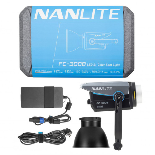 Nanlite FC-300B Bi-Color LED Spotlight (FC300B)
