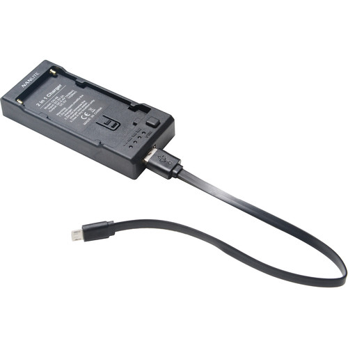 Зарядний пристрій Nanlite 2-in-1 Reciprical Battery Charger for NP-F-Style Batteries (CN-58)