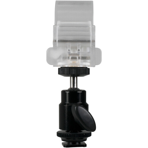 Затискач з шаровою головкою Nanlite Pavotube Transparent Polycarbonate Clip and Mini Ball Head with Hot Shoe Adapter (HD-T12+BH)