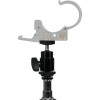 Затискач з шаровою головкою Nanlite Pavotube Transparent Polycarbonate Clip and Mini Ball Head with Hot Shoe Adapter (HD-T12+BH)