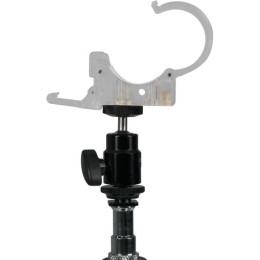 Затискач з шаровою головкою Nanlite Pavotube Transparent Polycarbonate Clip and Mini Ball Head with Hot Shoe Adapter (HD-T12+BH)