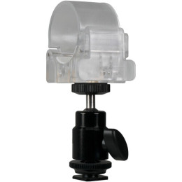 Затискач з шаровою головкою Nanlite Pavotube Transparent Polycarbonate Clip and Mini Ball Head with Hot Shoe Adapter (HD-T12+BH)