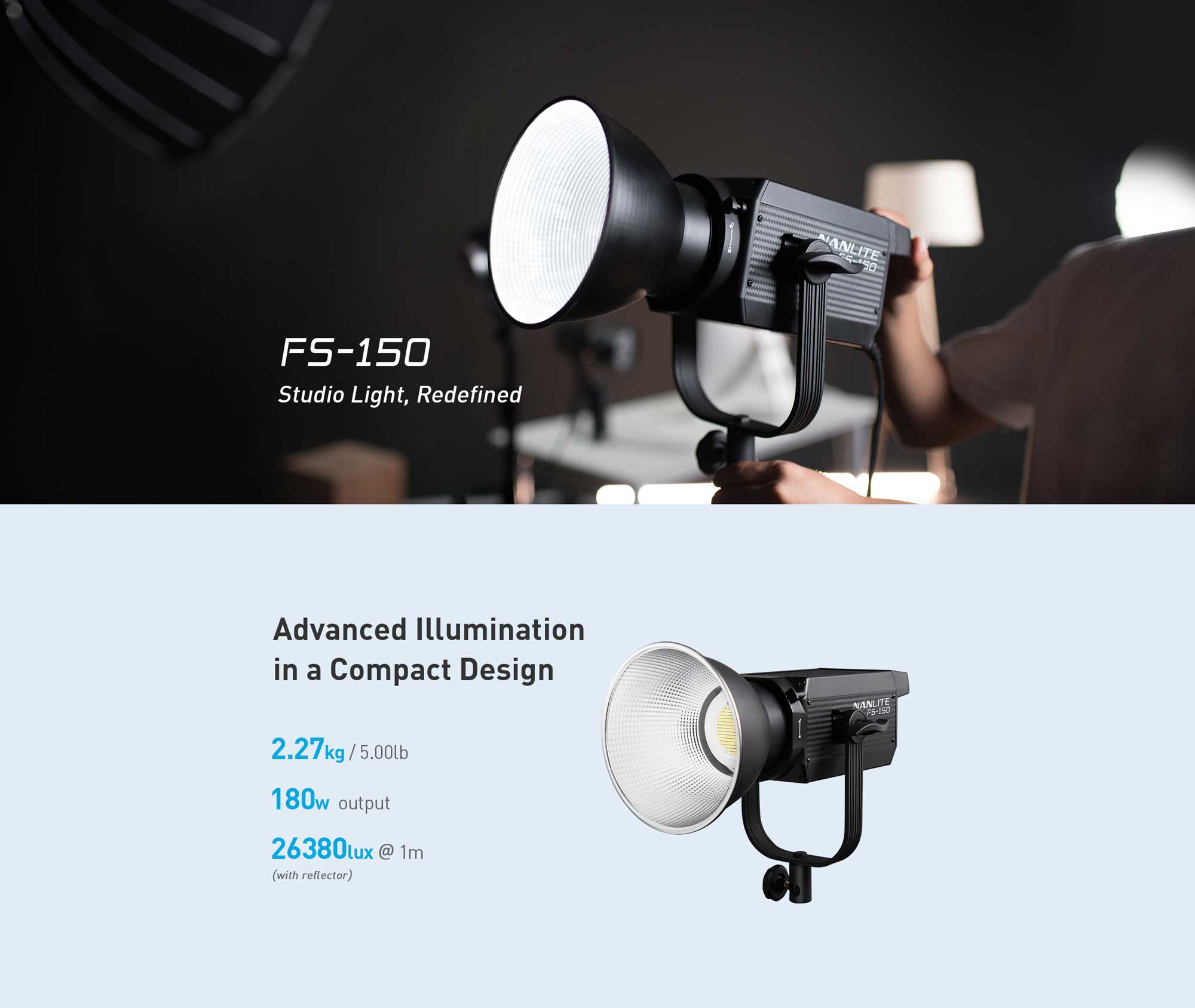 Студійне світло Nanlite FS-150 Daylight LED Spot Light (FS-150)