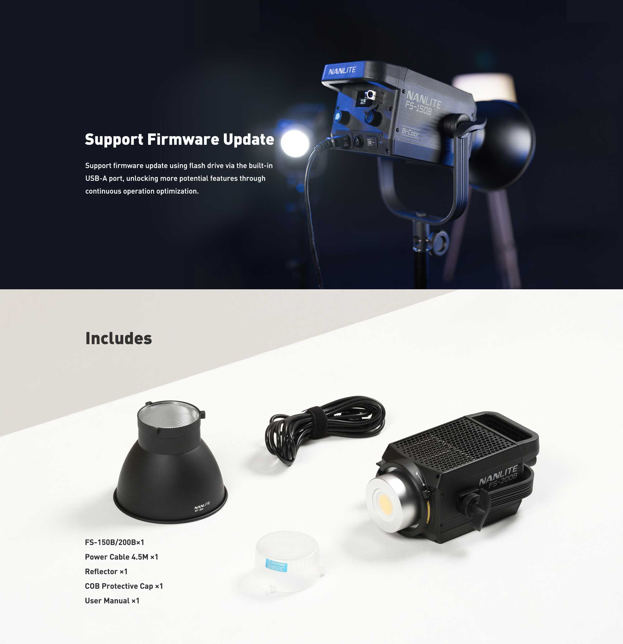 Студійне світло Nanlite FS-150B Bi-color LED Spot Light (FS-150B)