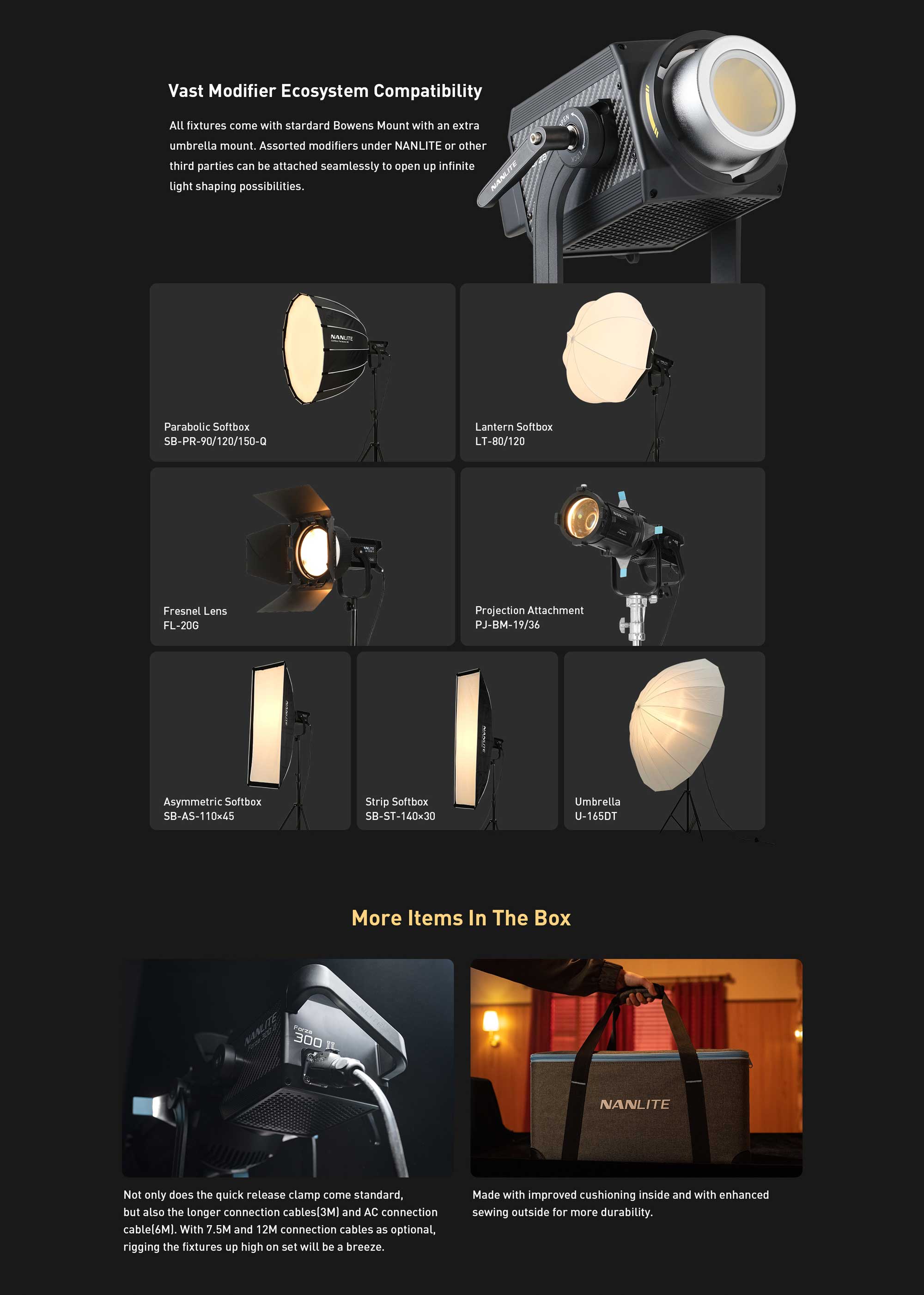 Студійне світло Nanlite Forza 500B II Bi-Color LED Monolight (FORZA500BII)