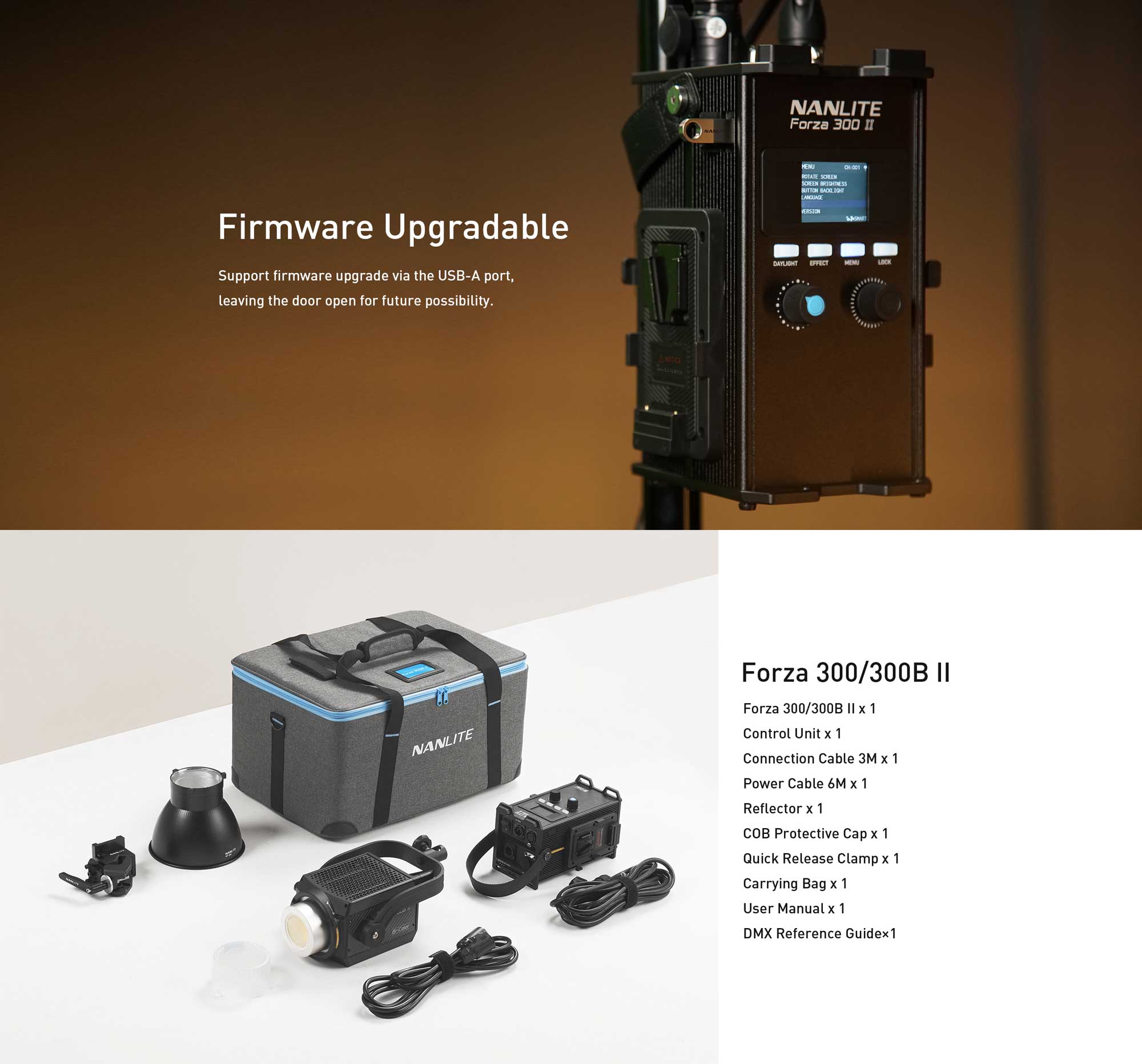 Студійне світло Nanlite Forza 500B II Bi-Color LED Monolight (FORZA500BII)