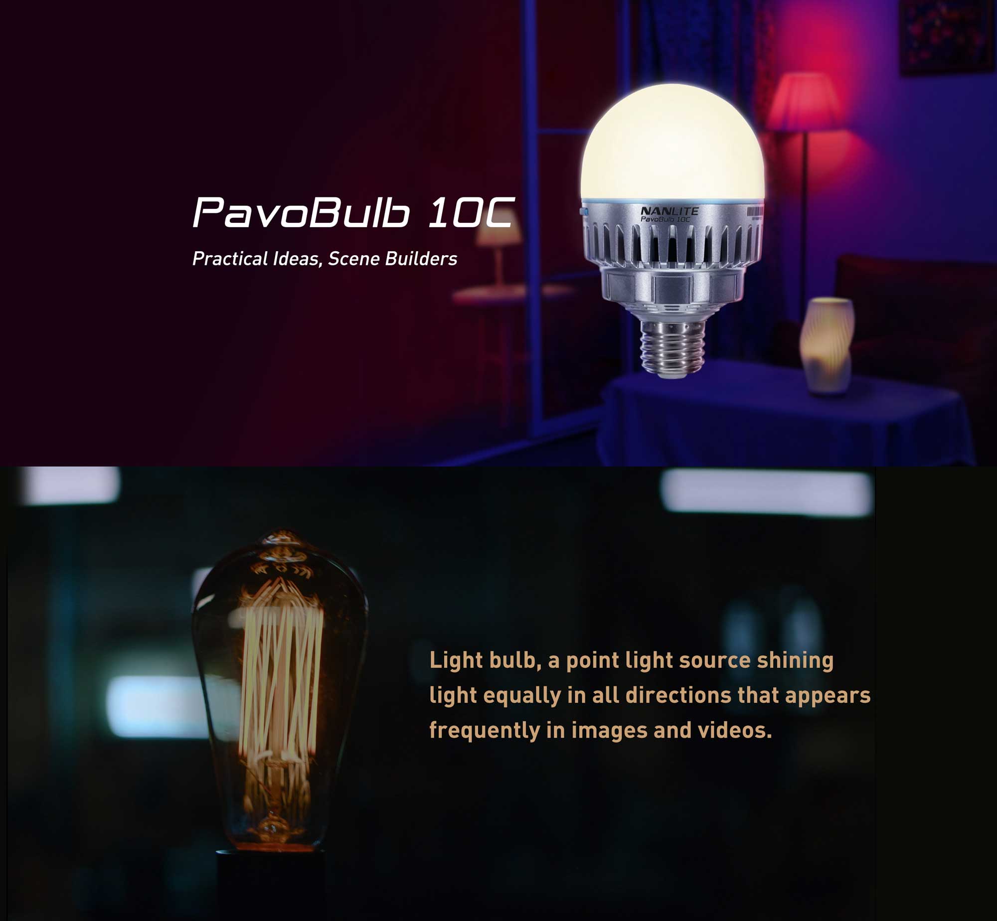Світлодіодна лампа Nanlite PavoBulb 10C 1 KIT (PB10C)