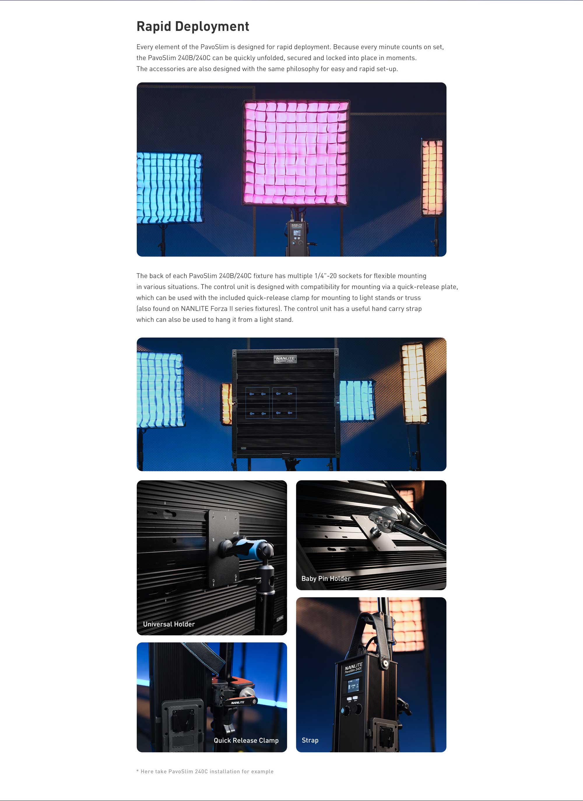 Світлодіодна панель Nanlite PavoSlim 240C RGB LED Panel (PS240C)