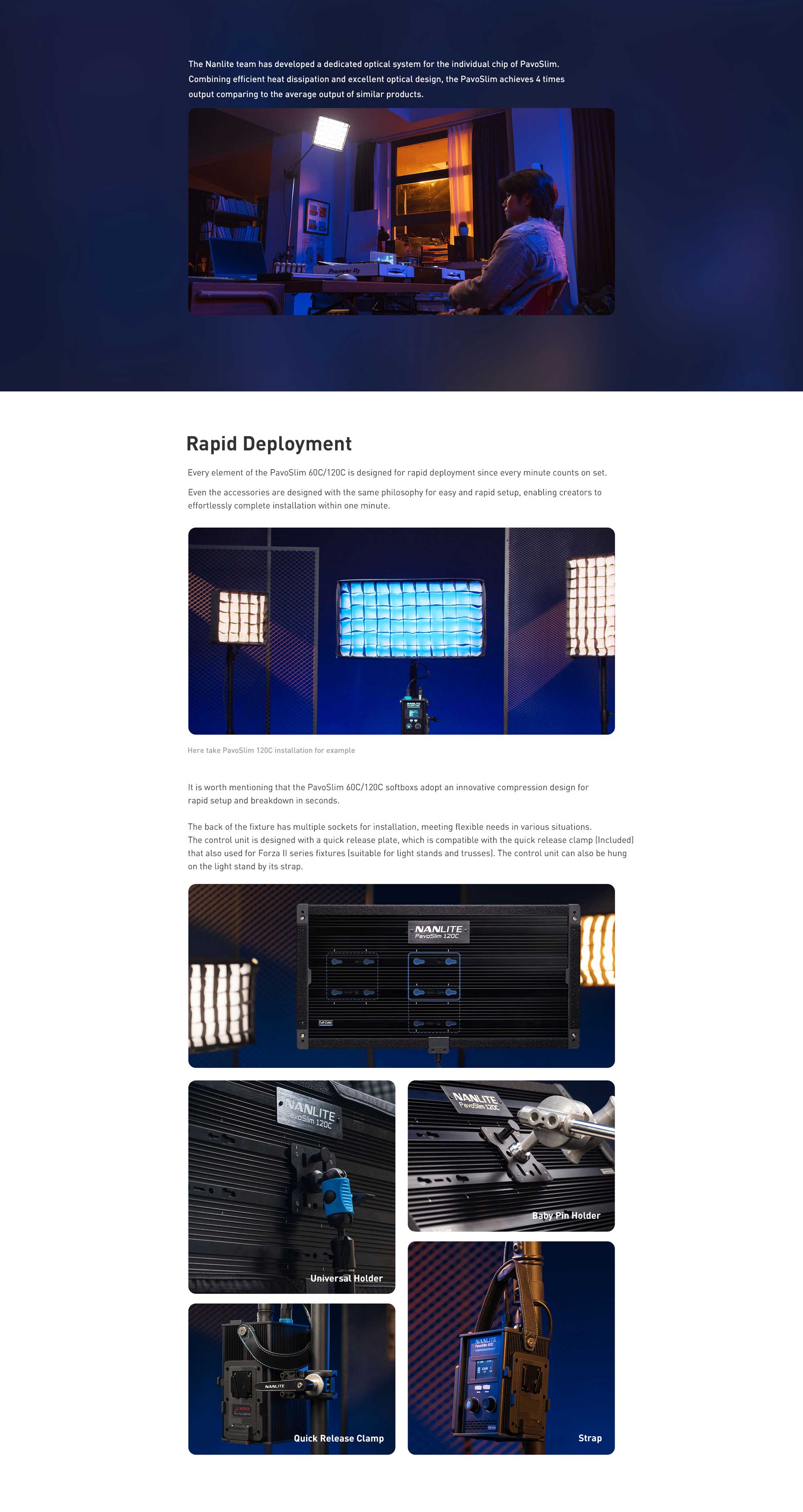 Світлодіодна панель Nanlite PavoSlim 120C RGB LED Panel with Quick-Open Softbox (PS120C)