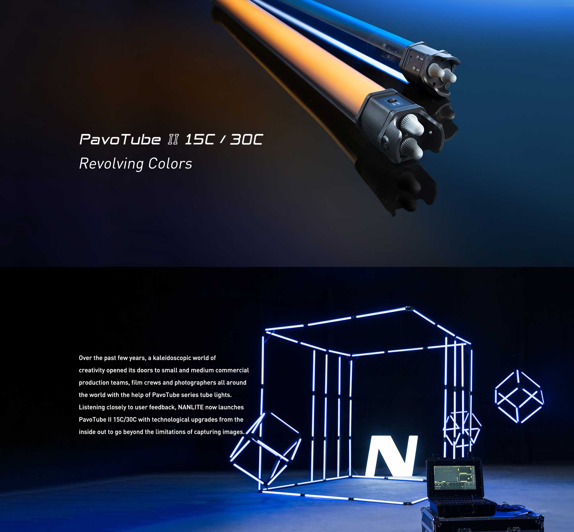 Cвітлодіодна трубка Nanlite PavoTube II 30C RGB LED Tube Light 4 KIT (PT30C4KIT)