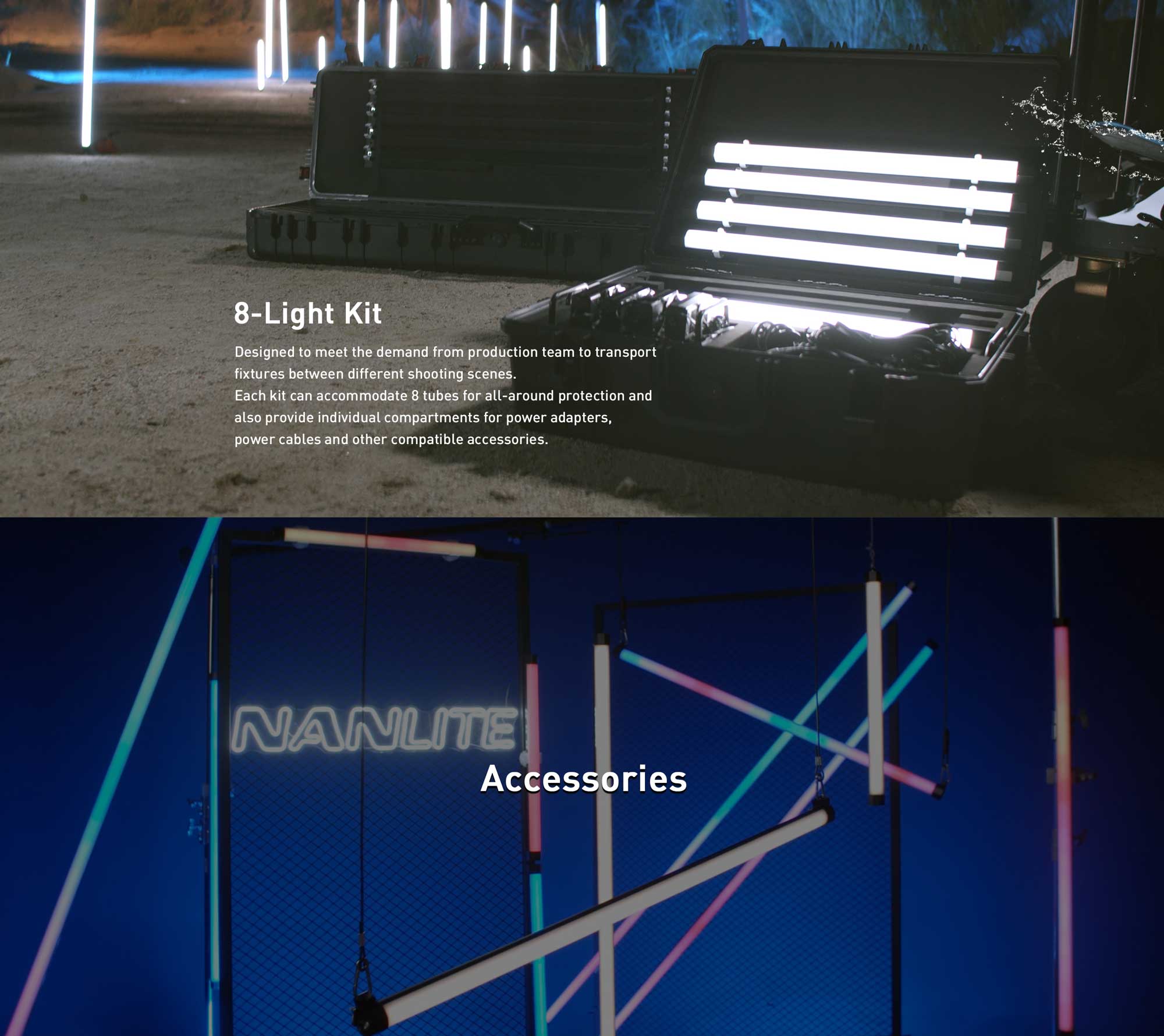 Cвітлодіодна трубка Nanlite PavoTube II 15X RGB LED Pixel Tube Light 1 KIT (PT15X)