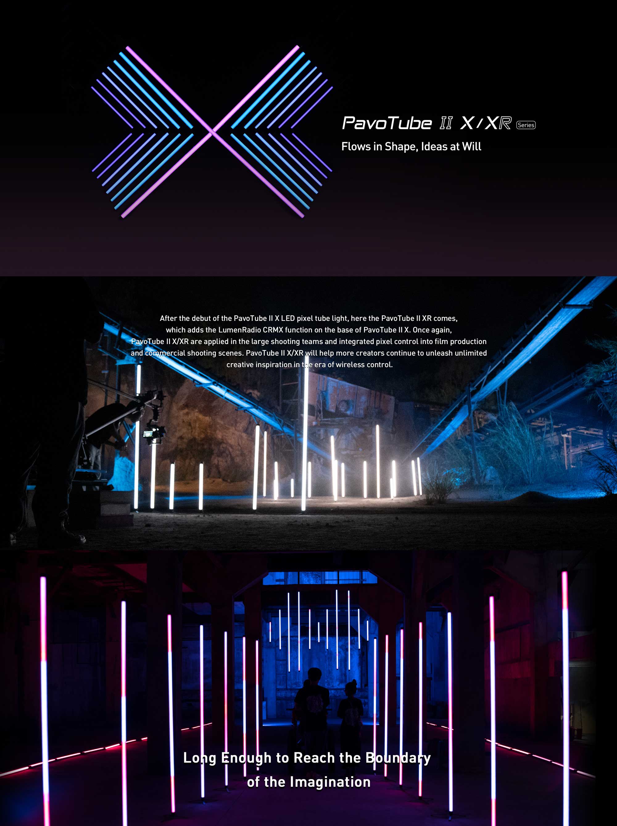 Cвітлодіодна трубка Nanlite PavoTube II 15XR RGB LED Pixel Tube Light 1 KIT (PT15XR)